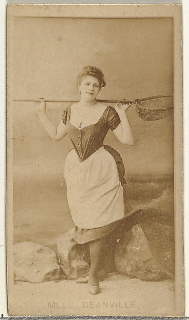 W. Duke, Sons & Co., Mlle. Deanville, from the Actors and Actresses series (N145-8) issued by Duke Sons & Co. to promote Duke Cigarettes