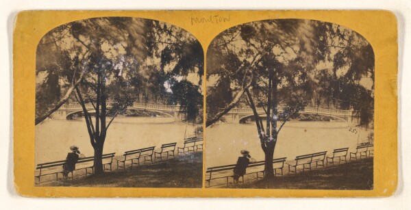 John S. Moulton, Bow Bridge. (distant view) [Central Park, New York]