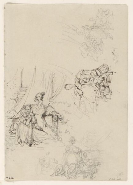 George Chinnery, A Western woman with her children in Macau