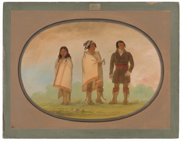 George Catlin, Oneida Chief, His Sister, and a Missionary