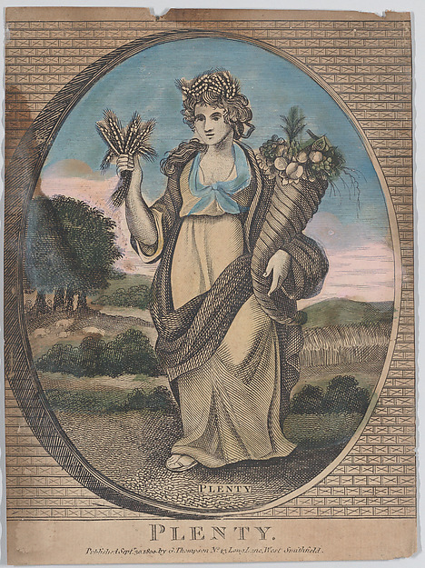 Anonymous, British, 19th century, Plenty