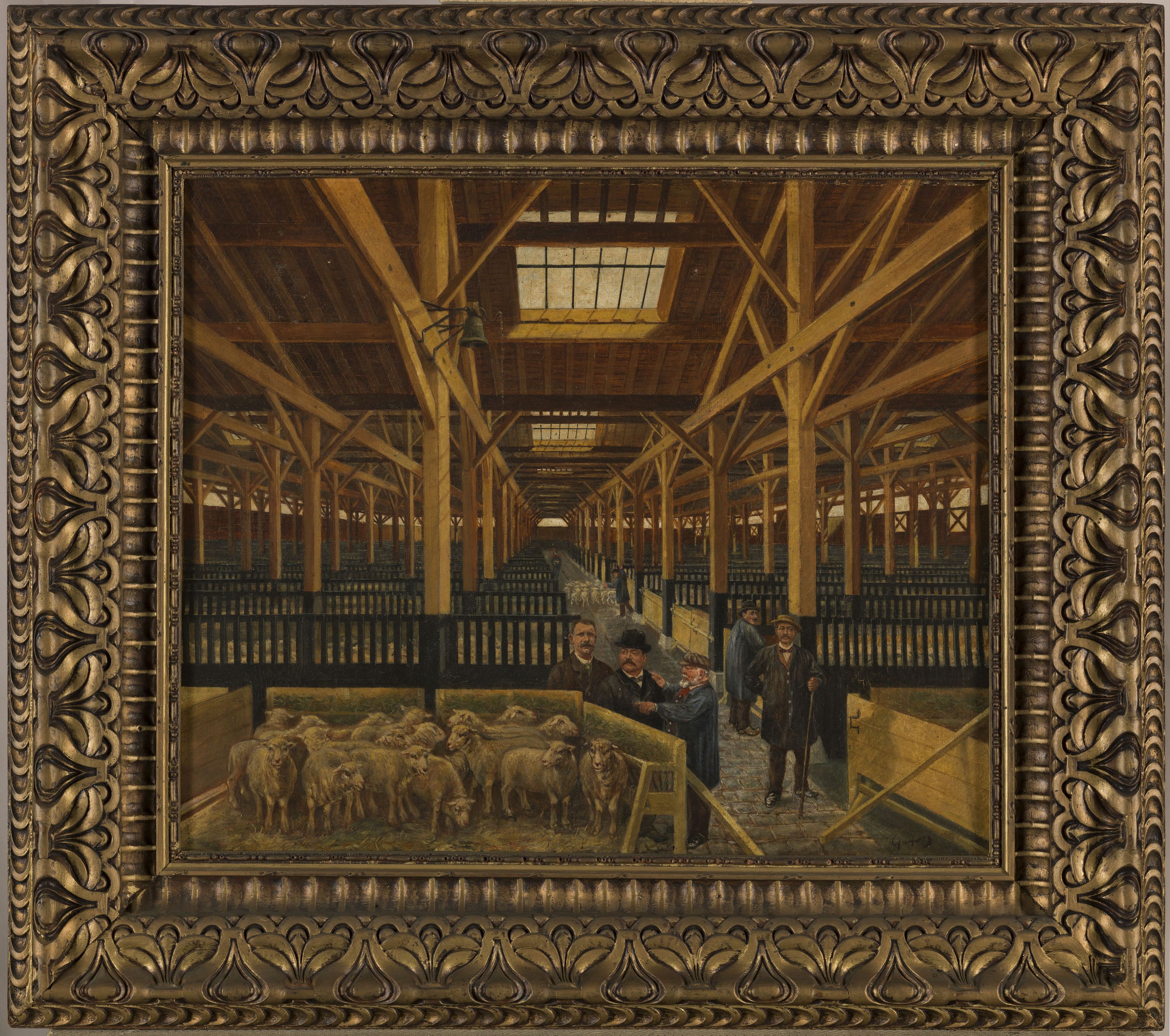 Anonyme, L'ancien marché aux bestiaux de la Villette