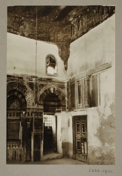 K.A.C. Creswell, Qibla wall and cornice of the zawiya and sabil of Mamluk Sultan Faraj ibn Barquq, Cairo
