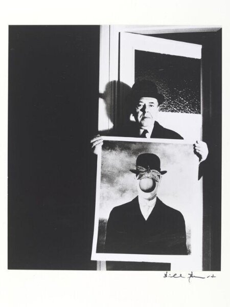 Bill Brandt, René Magritte with his Picture 'The Great War'