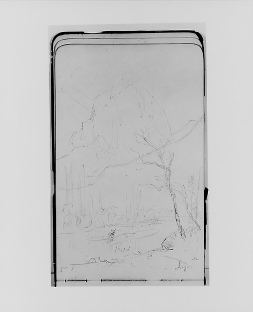 Albert Bierstadt, Canadian Mountain Scene (from Sketchbook)