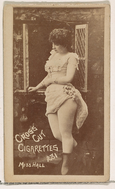W. Duke, Sons & Co., Card Number 231, Miss Hall, from the Actors and Actresses series (N145-1) issued by Duke Sons & Co. to promote Cross Cut Cigarettes