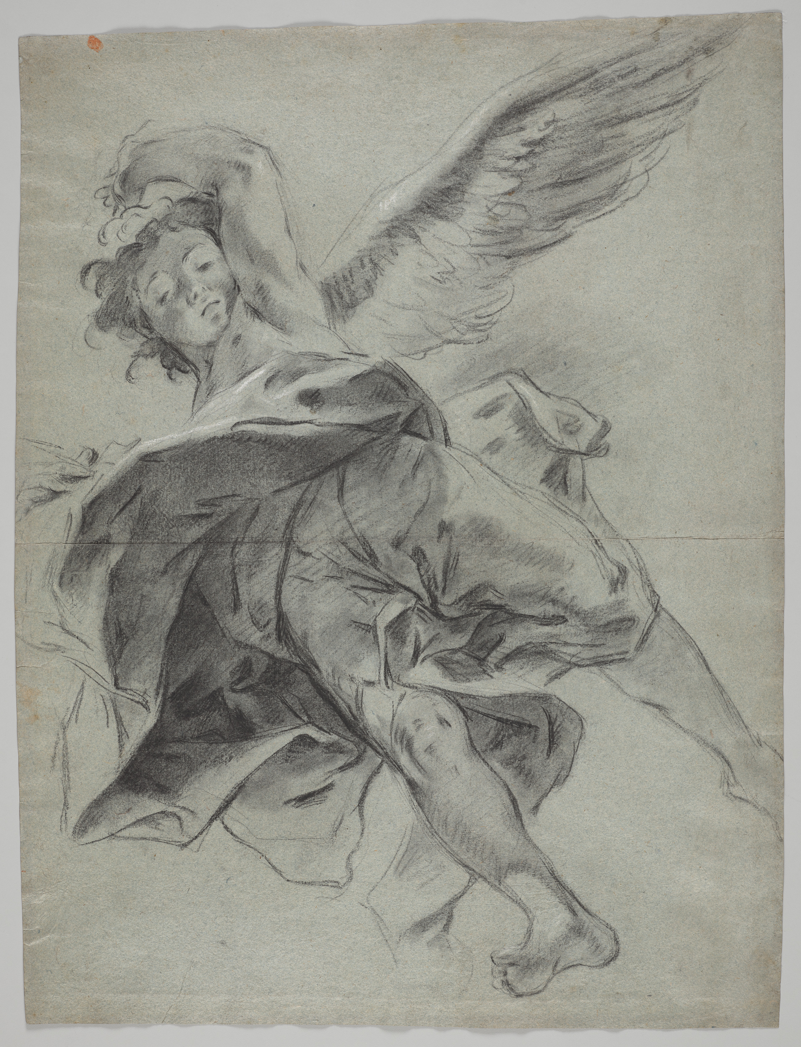 Giovanni Battista Piazzetta, A Flying Angel (recto)