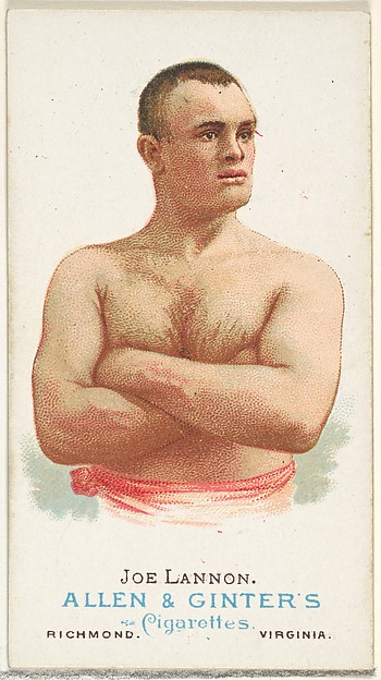 Allen & Ginter, Joe Lannon, Pugilist, from World's Champions, Series 1 (N28) for Allen & Ginter Cigarettes