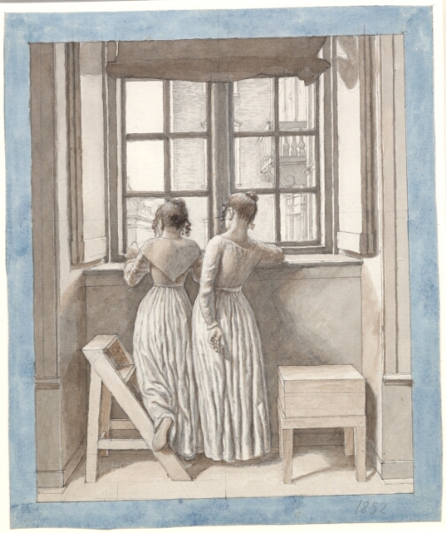 C.W. Eckersberg, Ved et vindue i kunstnerens atelier