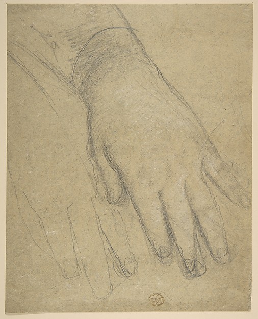 Anonymous, French, 19th century, Study of a Hand