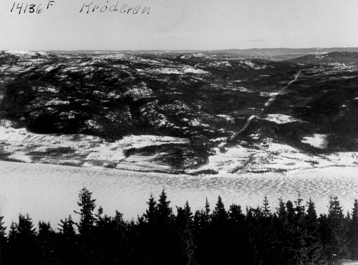 Anders Beer Wilse, Landskap, vinter, sno, Kroderen.