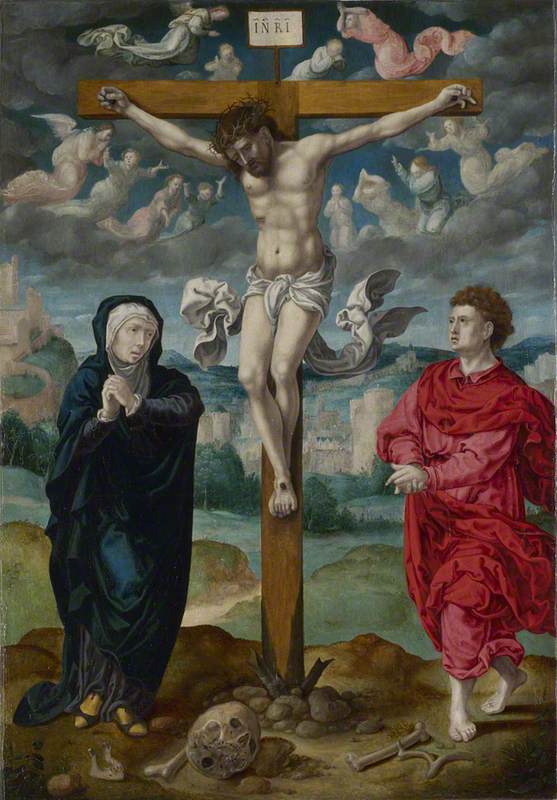 Pieter Coecke van Aelst, The Crucifixion: Central Panel
