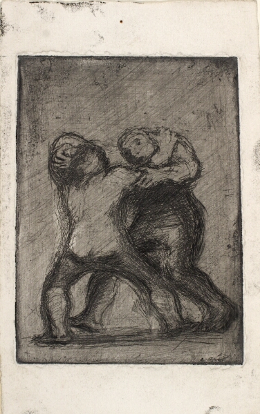 Oluf Hartmann, To mænd, der slås
