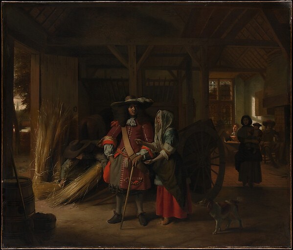 Pieter de Hooch, Paying the Hostess