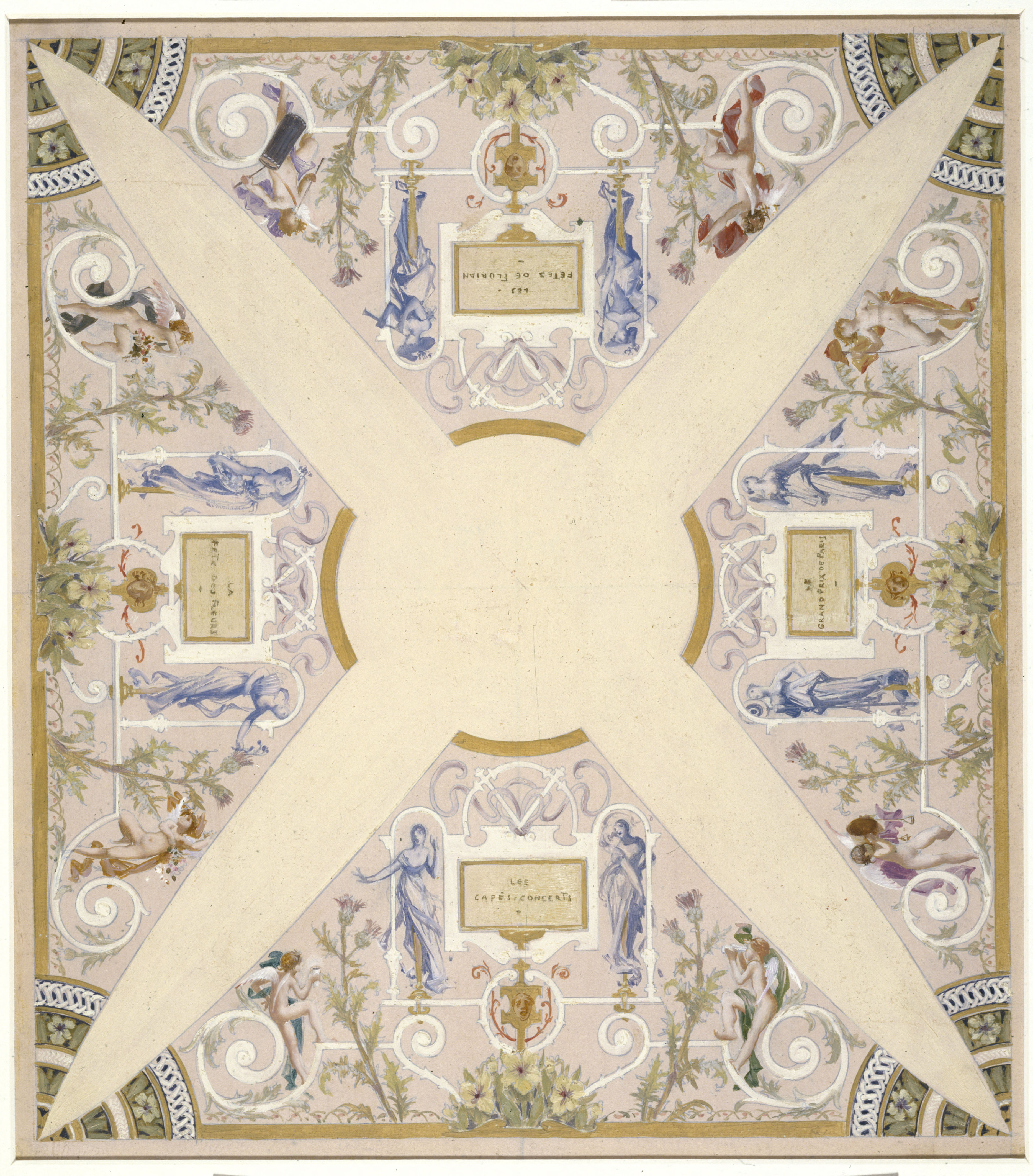 Luc-Olivier Merson, Esquisse pour l'escalier des fêtes de l'Hôtel de Ville de Paris : Juin