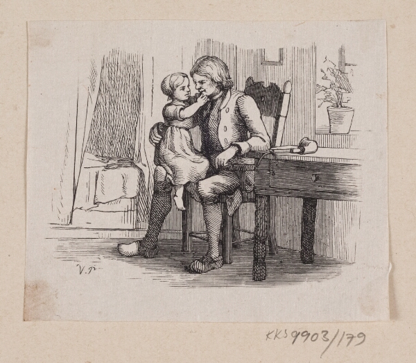 H.P. Hansen, Illustration til "Ib og lille Christine" i H.C. Andersen, "Eventyr og Historier", Bind 2