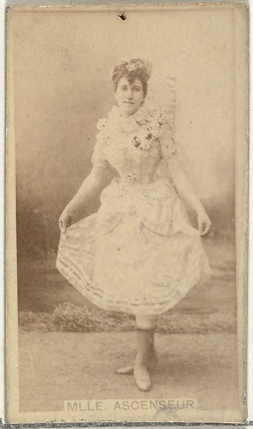 W. Duke, Sons & Co., Mlle. Ascenseur, from the Actors and Actresses series (N145-8) issued by Duke Sons & Co. to promote Duke Cigarettes