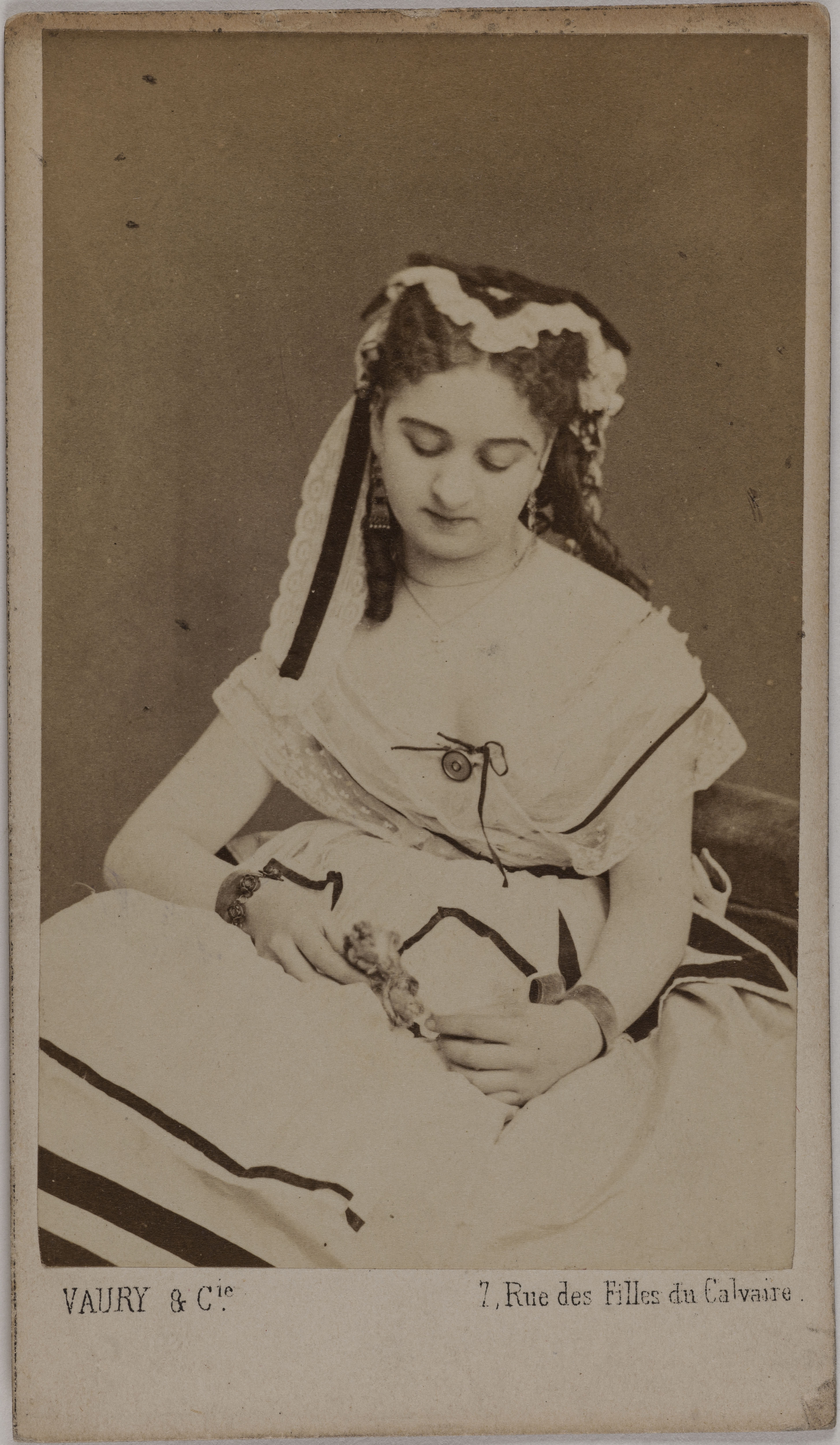 Vaury et Cie, Portrait d'Eliza ou Elisa ou Alhaiza (Aline Alhaiza, née Lambele), (actrice aux Folies-Marigny)