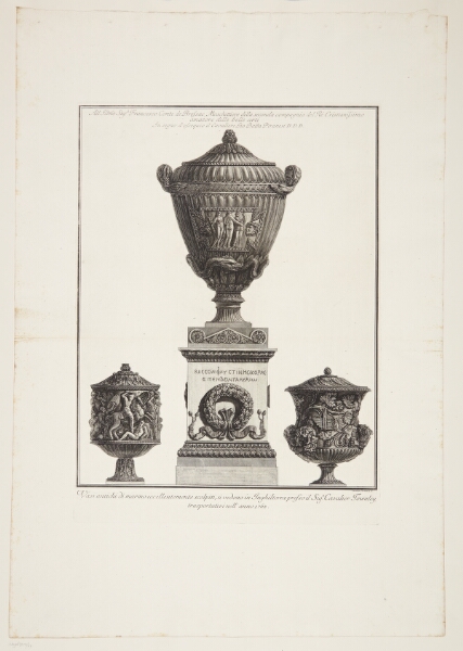 Giovanni Battista Piranesi, Marmorvaser