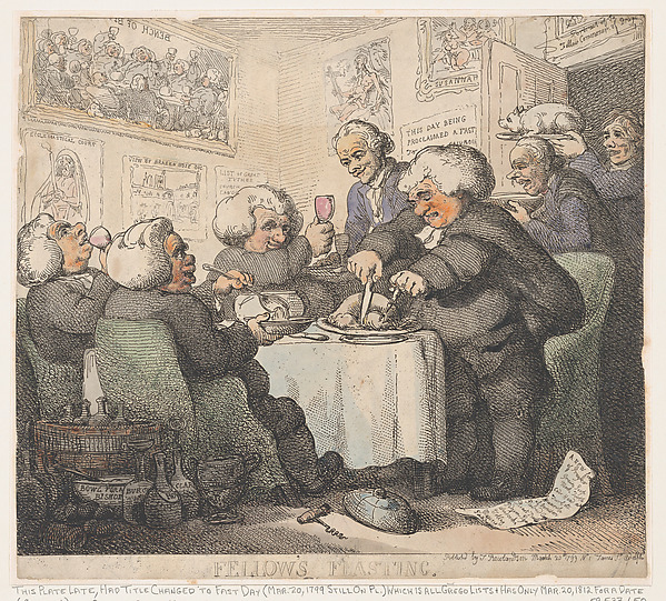 Thomas Rowlandson, Fellows Feasting