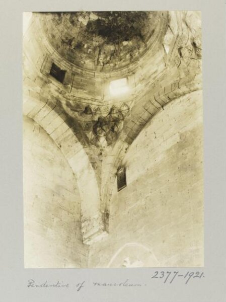 K.A.C. Creswell, Dome pendentive in mausoleum of Mosque of al-Utrush, Aleppo