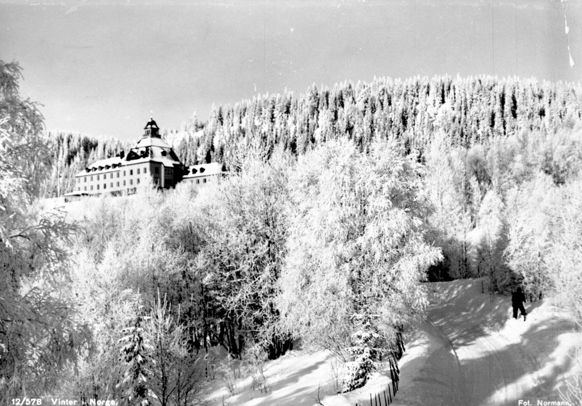 Anno Domkirkeodden, Eksteriør, Høsbjør turisthotell, Furnes, vinter.