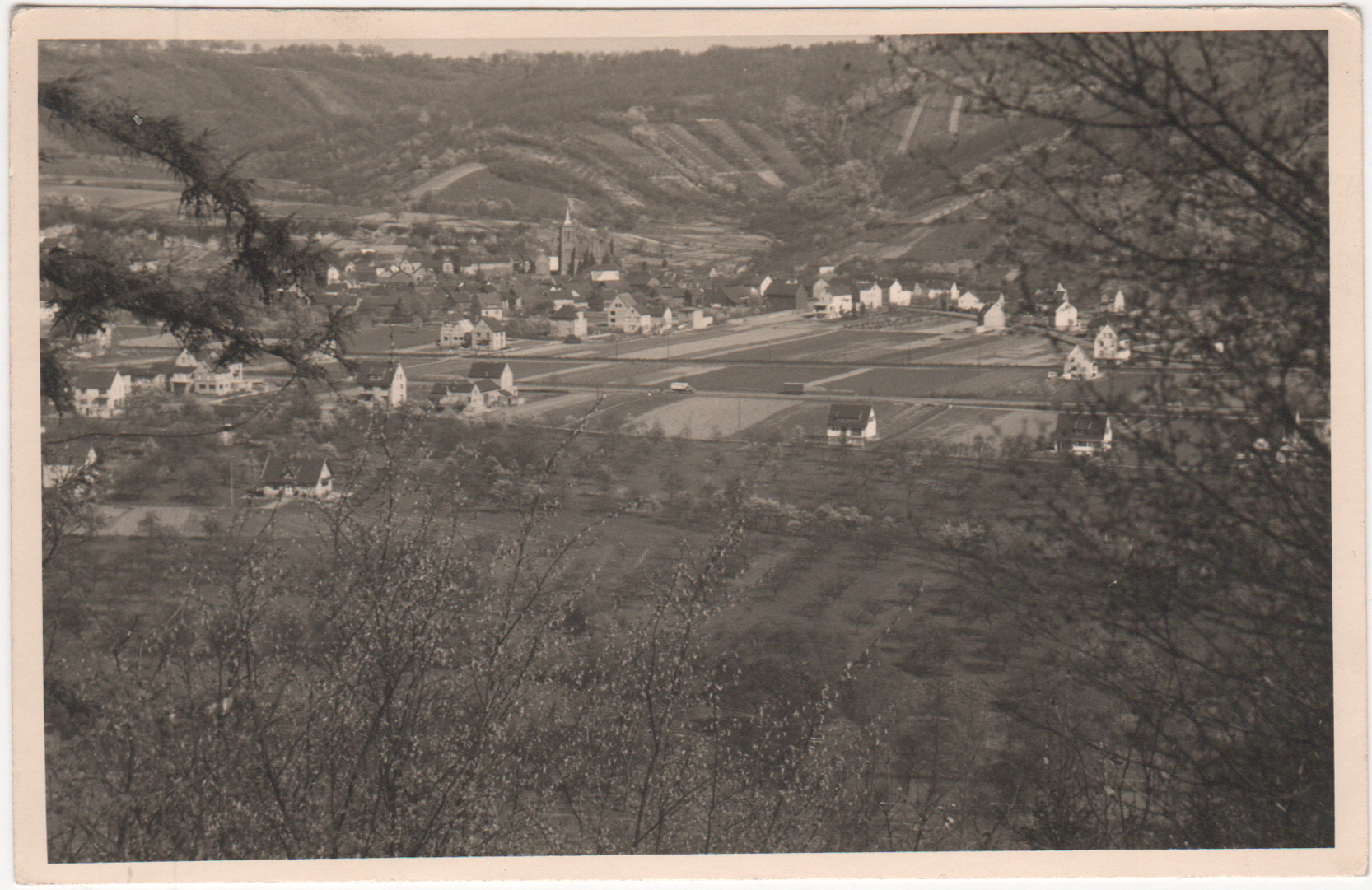 Jupp Schuld, Ansichtskarten Motiv "Blick vom Mühlenberg auf Bodendorf"