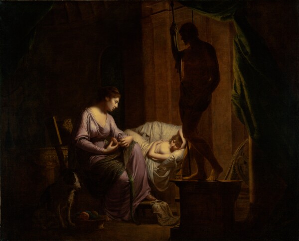 Joseph Wright of Derby, Penelope Unraveling Her Web