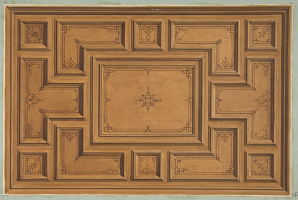 Jules-Edmond-Charles Lachaise, Design for a decorated ceiling
