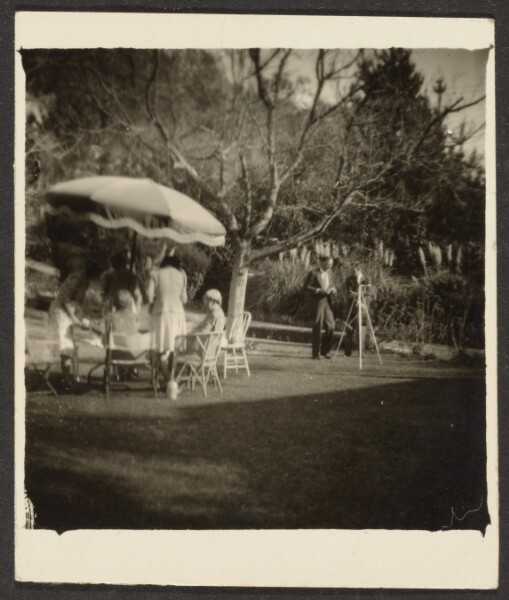 Louis Fleckenstein, [Figures at Outdoor Table]
