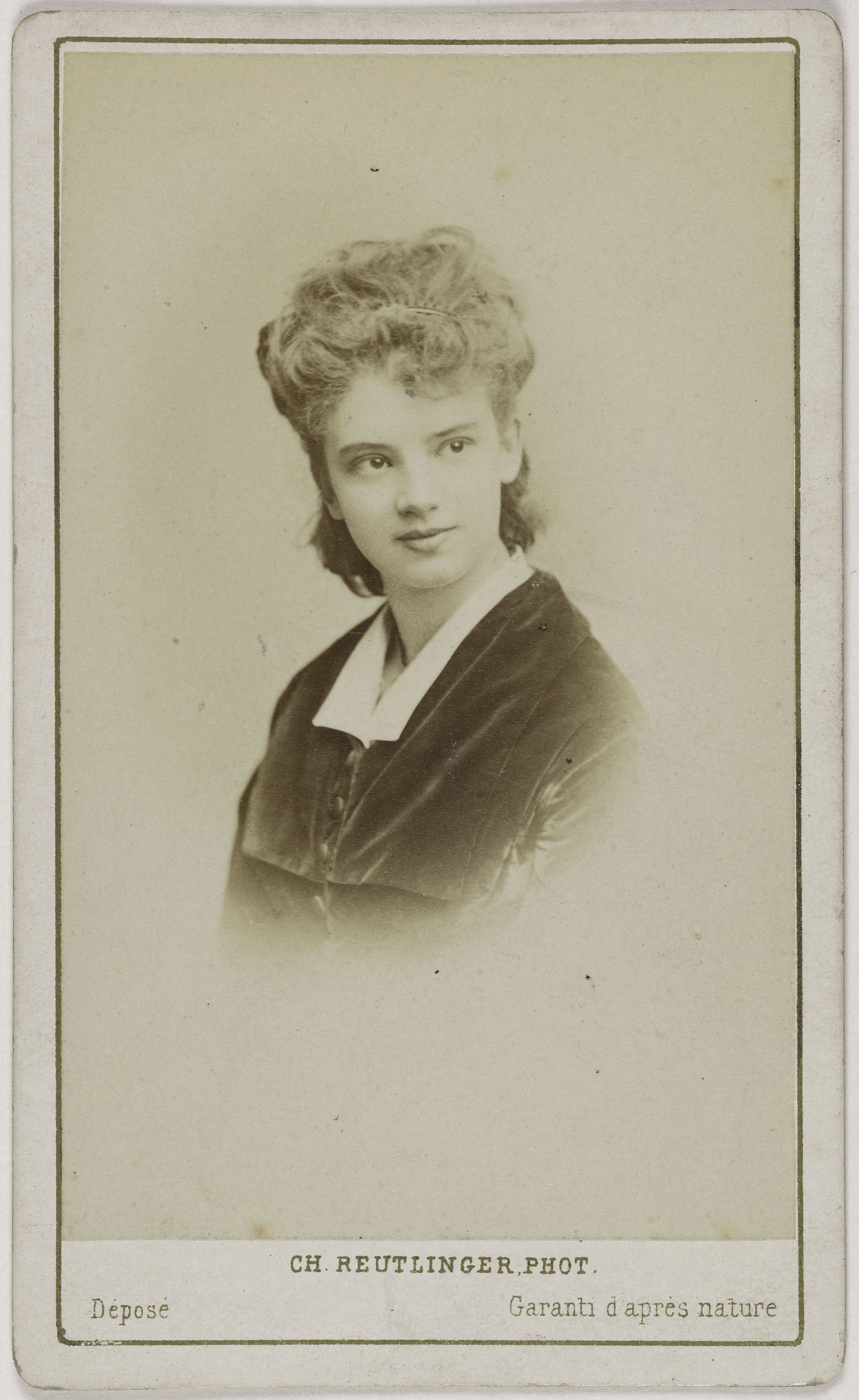Charles Reutlinger, Portrait de Sophie Croizette (épouse du banquier américain Jacques Stern) (1847-1901), (actrice à la Comédie française)