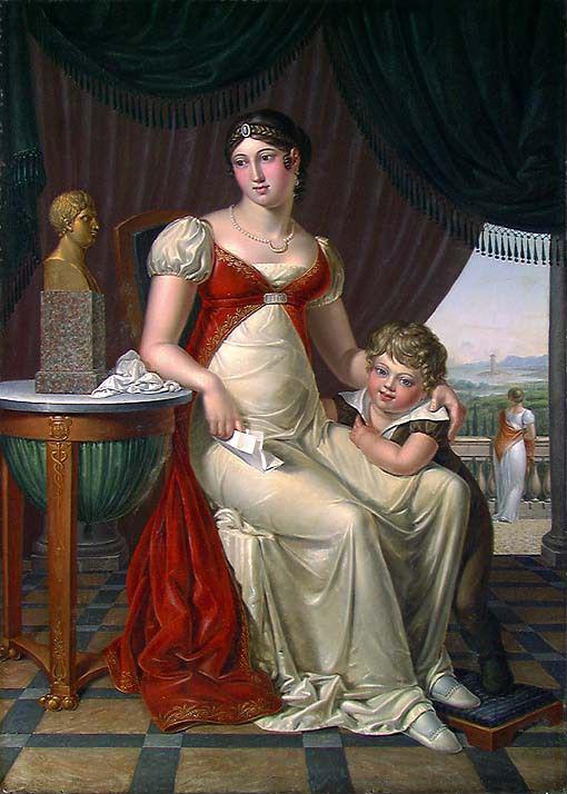 Jacob Munch, Genuesian Lady with her Son