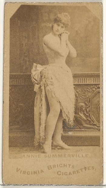 Allen & Ginter, Annie Summerville, from the Actors and Actresses series (N45, Type 1) for Virginia Brights Cigarettes