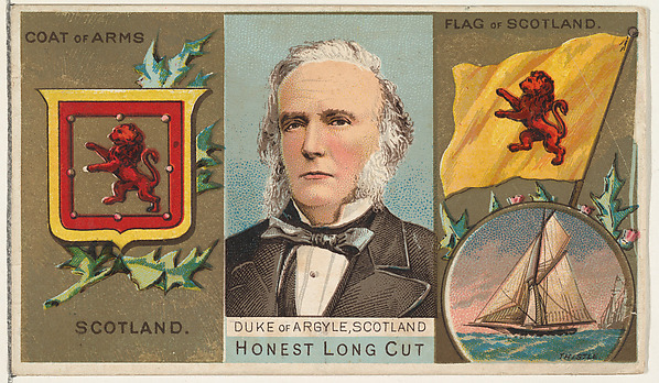 W. Duke, Sons & Co., Duke of Argyle, Scotland, from the Rulers, Flags, and Coats of Arms series (N126-1) issued by W. Duke, Sons & Co.