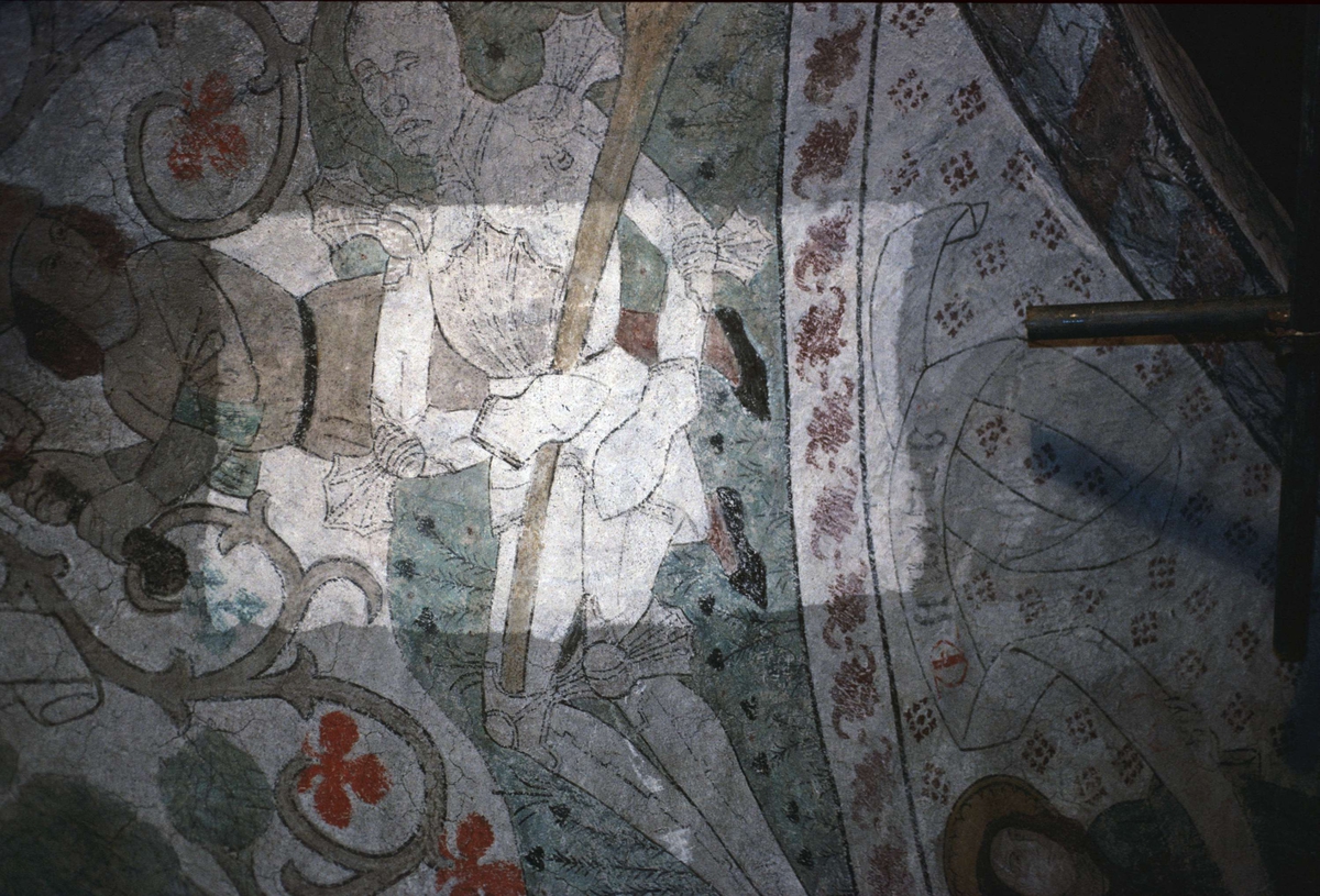 Rune Hammarling, Lime painting in Viksta Church, Viksta parish, Uppland 1986