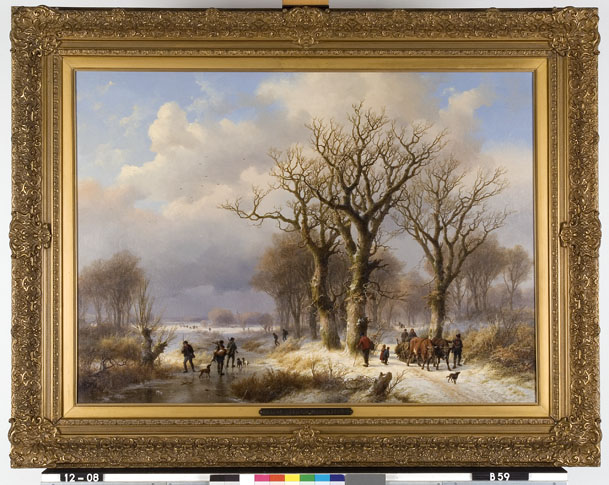 Eugène Verboeckhoven, Winters bosgezicht