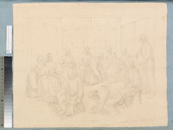Unknown artist, Fußwaschung nach Fra Angelicos Silberschrank für Santissima Annunziata in Florenz