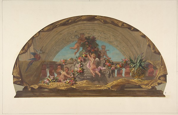 Jules-Edmond-Charles Lachaise, Design for the Decoration of a Lunette on the Staircase, Hôtel de Pless, Berlin
