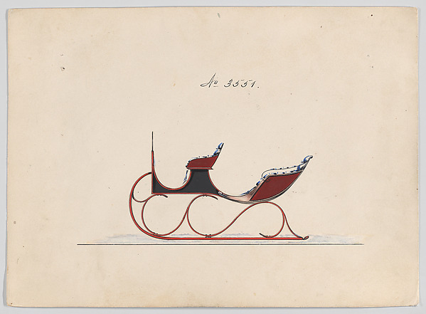 Brewster & Co., Design for Victoria Sleigh, no. 3551
