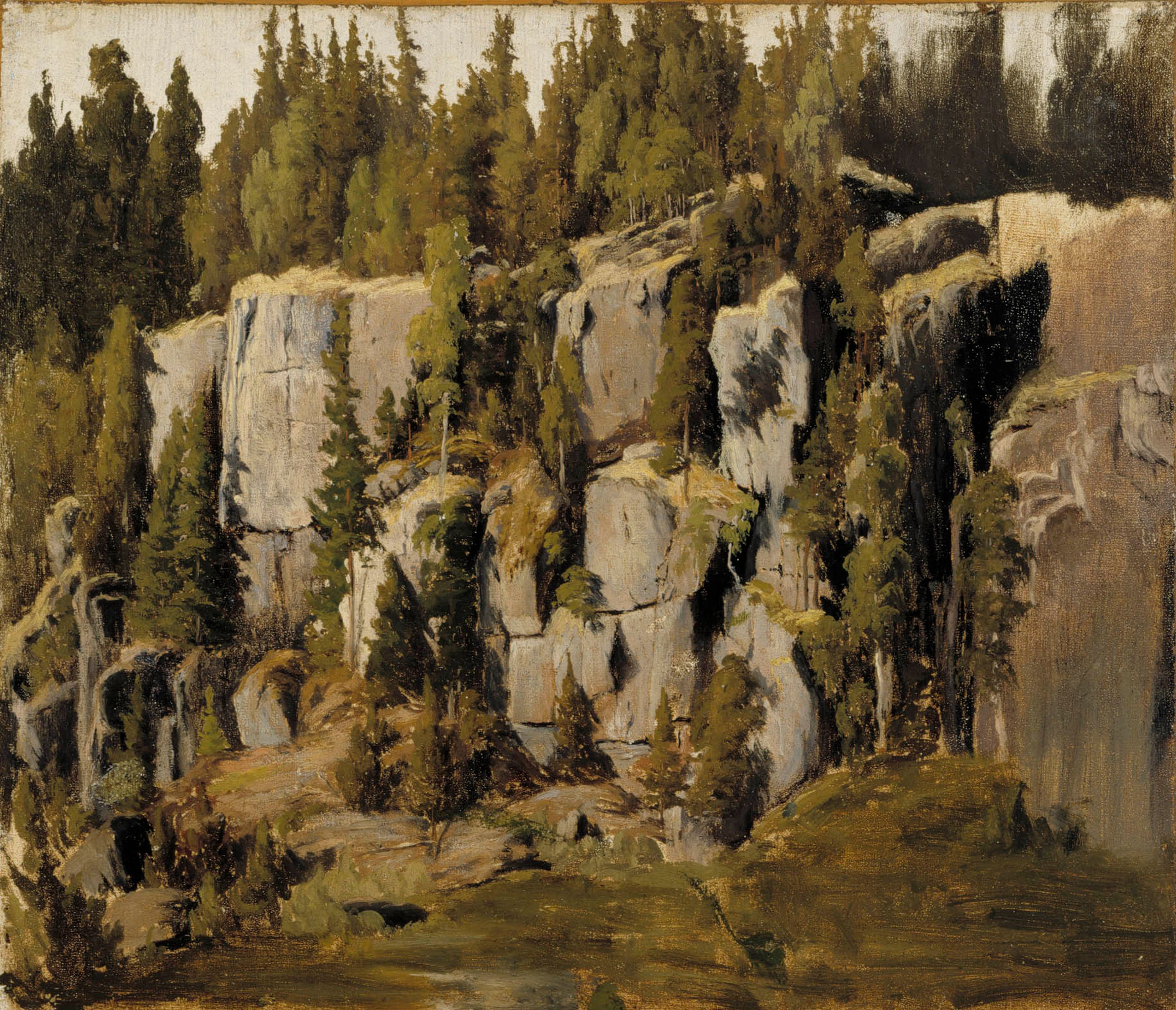 Fanny Churberg, Rapakivi Rocks ; Weathered Rocks
