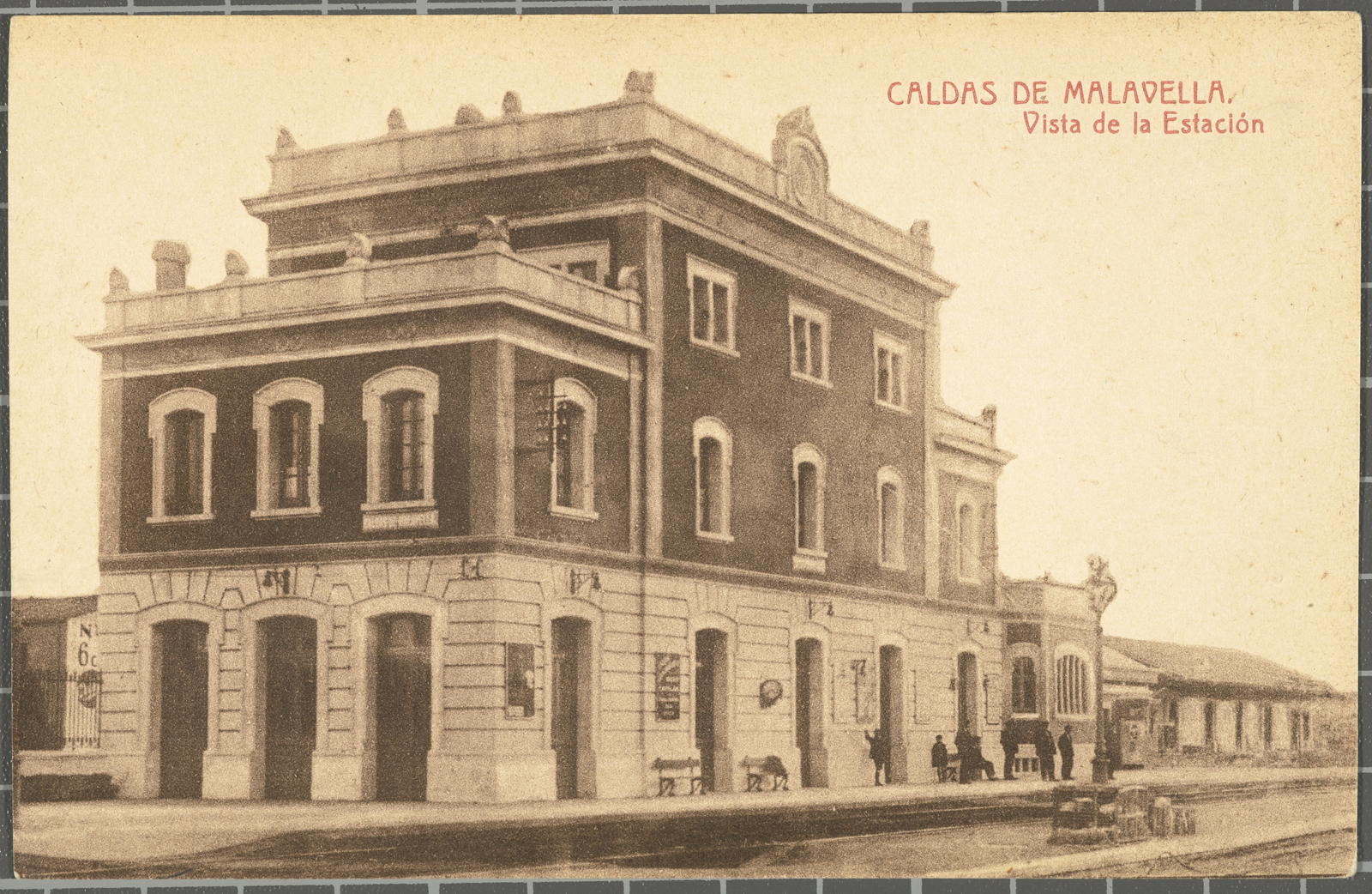 Josep Thomas Bigas, CALDAS DE MALAVELLA. Vista de la Estación