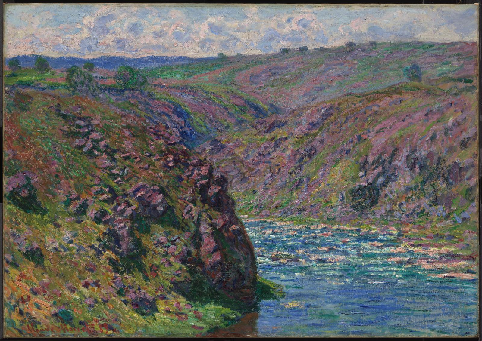 Claude Monet, Valley of the Creuse (Sunlight Effect)