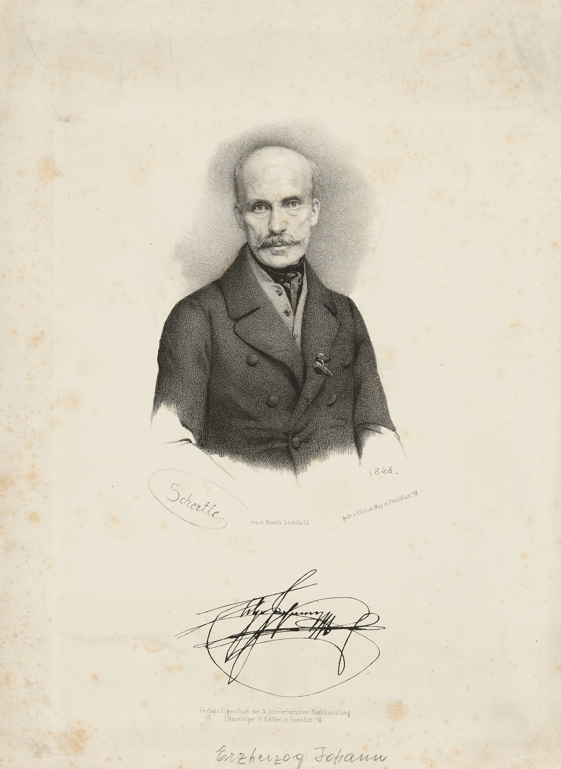 Valentin Schertle, Bildnis Erzherzog Johann von Österreich