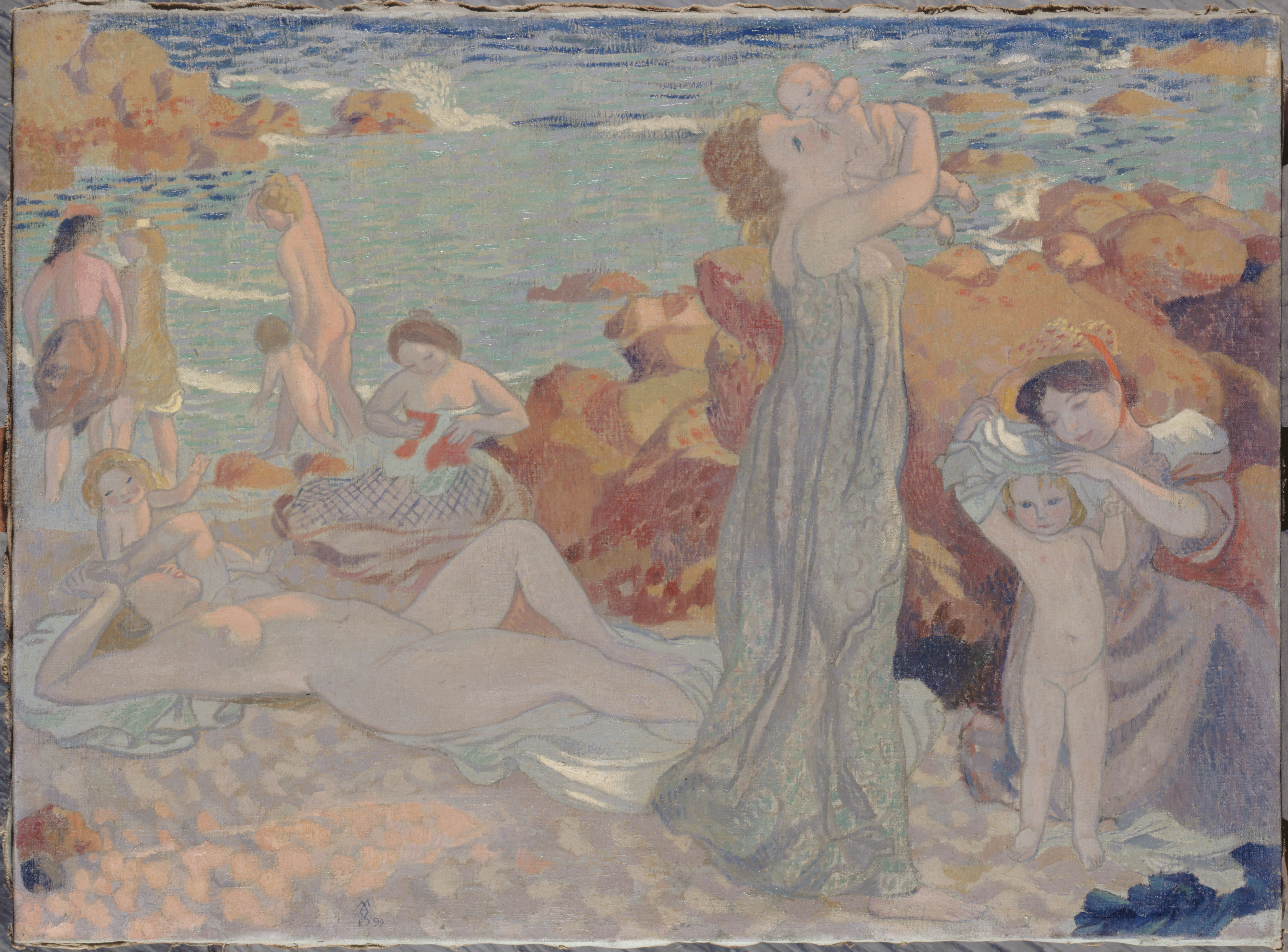 Maurice Denis, Baigneuses, plage du Pouldu