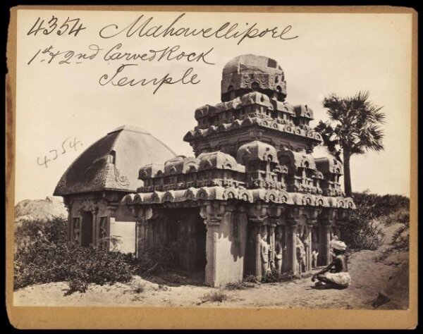 Francis Frith, Mahavellipore.  1st & 2nd Carved Rock Temple