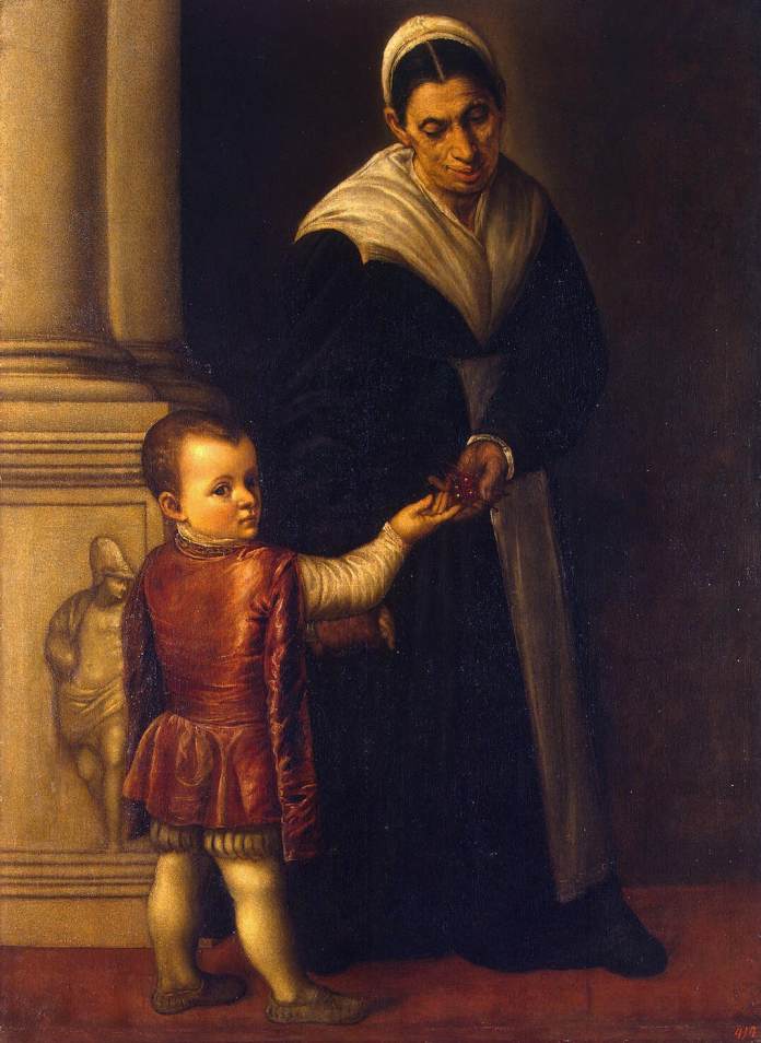 Moretto da Brescia, Portrait of a Boy with his Nurse