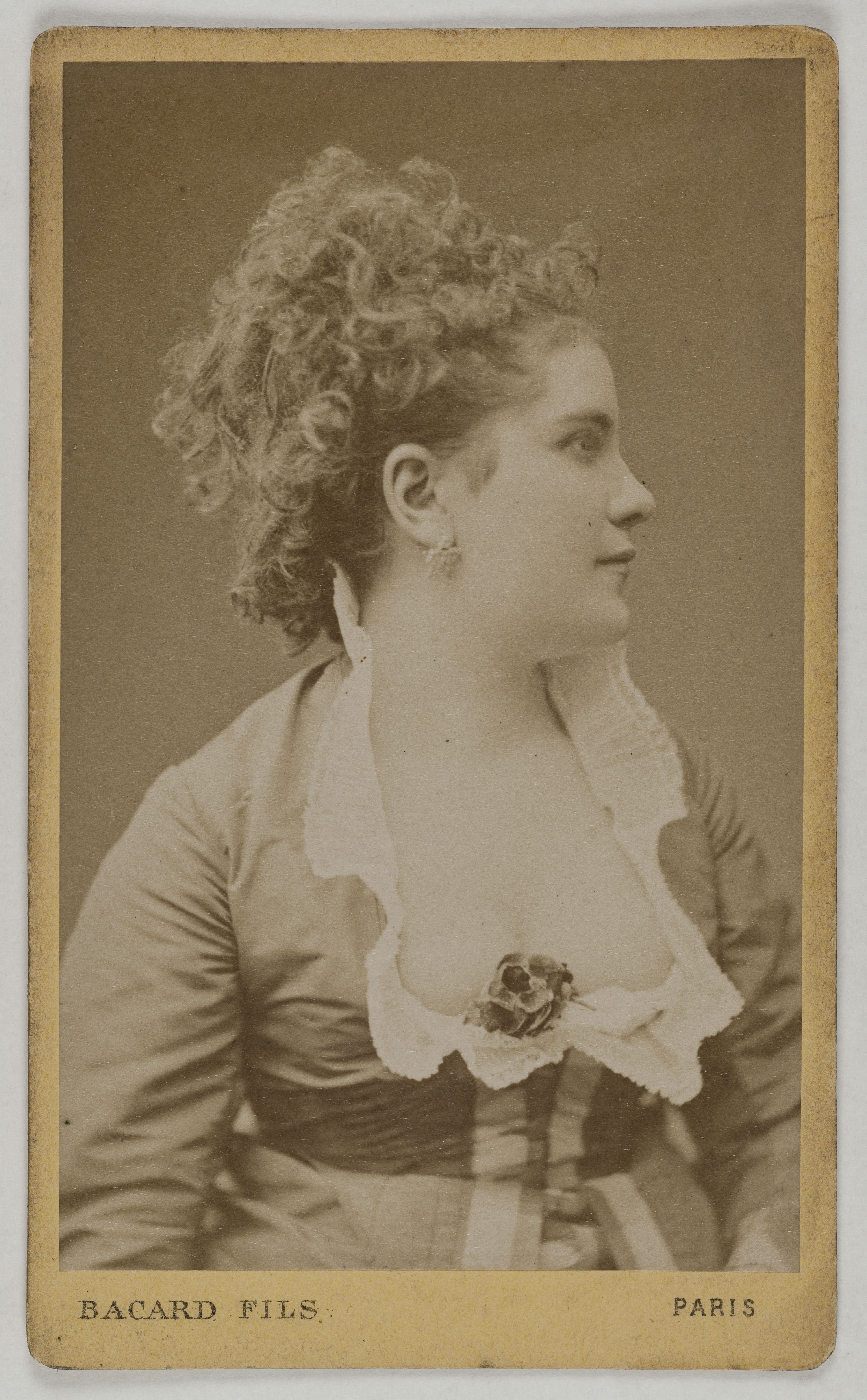 Bacard Fils, Portrait de Derville Blanche (ou d'Herville), (actrice)