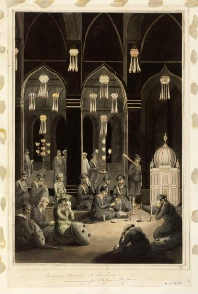 Unknown, Ceremony of mourning in the Imambara, Lucknow