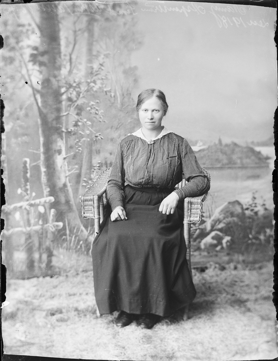 Skötsner-Edhlund, Ateljéporträtt - Nancy Aspenström från Sund, Östhammar, Uppland