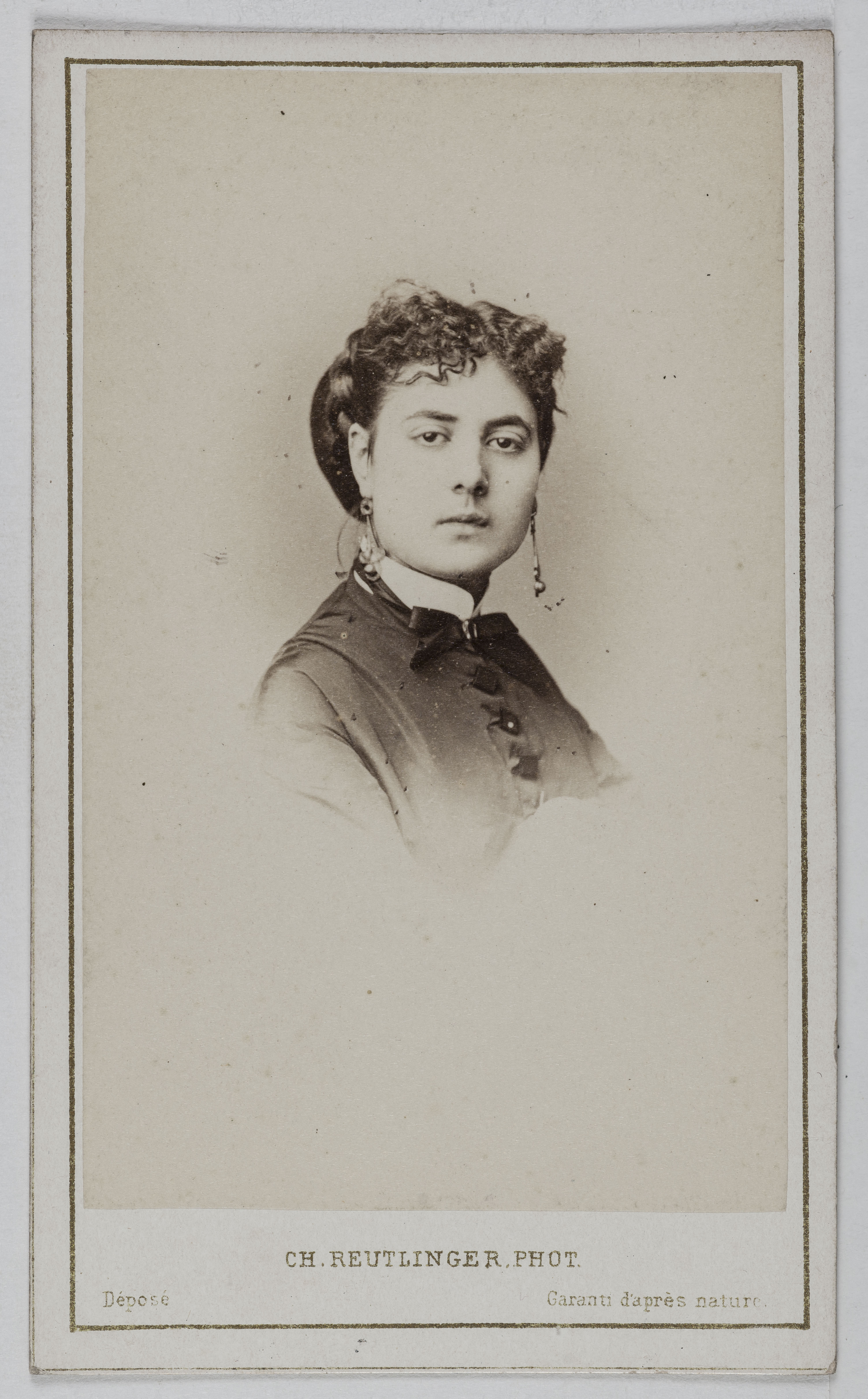 Charles Reutlinger, Portrait de Delphine de Lissy ou Lizy, (actrice)